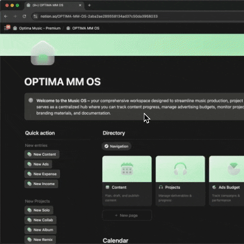 OPTIMA Music Manager